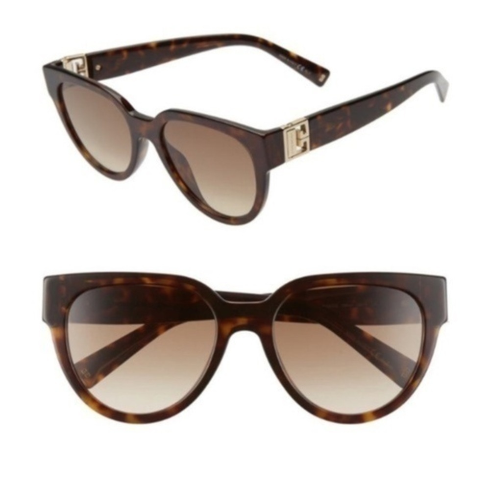 Givenchy Havana Brown Sunglasses w/Case 53mm
